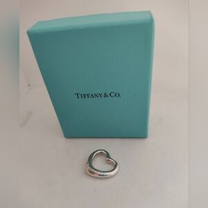 Tiffany & Co. Elsa Peretti Sterling Silver Open Heart Pendant
